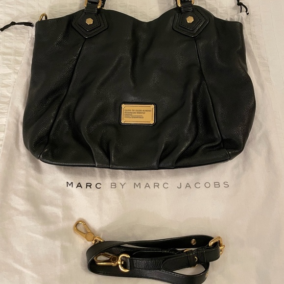 Marc By Marc Jacobs Classic Q Fran Black Pebbled Leather - Picture 1 of 16
